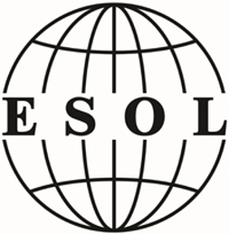 Globe with initials ESOL